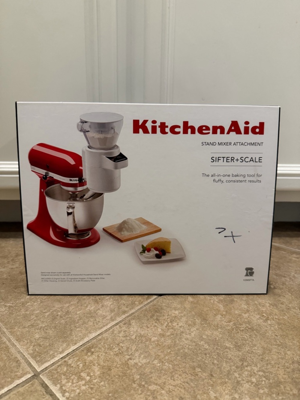 KitchenAid KSMSFTA Stand Mixer Sifter Scale Attachment Baking - Picture 2 of 9